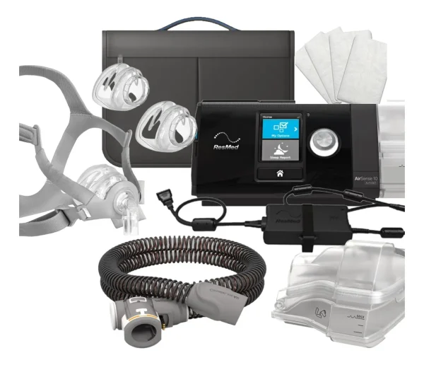 CPAP Automático ResMed© + Mascarilla + Manguera Climatizada